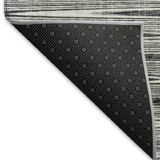 Piper Looms Mayfield Lines AMF800 Gray Machine Washable Area Rug Backing Image