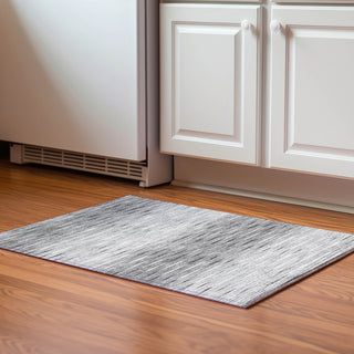 Piper Looms Mayfield Lines AMF800 Gray Machine Washable Area Rug Scatter Lifestyle Image Feature