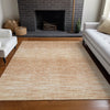 Piper Looms Mayfield Lines AMF800 Salmon Machine Washable Area Rug Lifestyle Image Feature