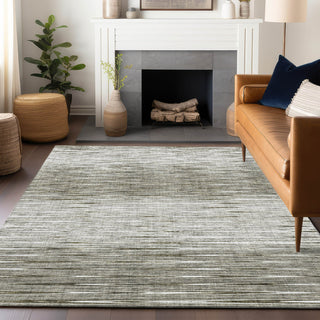 Piper Looms Mayfield Lines AMF800 Taupe Machine Washable Area Rug Lifestyle Image Feature
