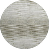 Piper Looms Mayfield Lines AMF800 Taupe Machine Washable Area Rug Round Main Image