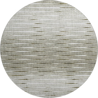 Piper Looms Mayfield Lines AMF800 Taupe Machine Washable Area Rug Round Main Image