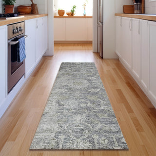 Piper Looms Mayfield Traditional AMF801 Gray Machine Washable Area Rug Runner Lifestyle Image Feature