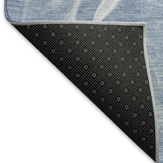 Piper Looms Mayfield Abstract AMF802 Blue Machine Washable Area Rug Backing Image
