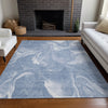 Piper Looms Mayfield Abstract AMF802 Blue Machine Washable Area Rug Lifestyle Image Feature