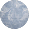 Piper Looms Mayfield Abstract AMF802 Blue Machine Washable Area Rug Round Main Image