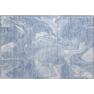 Piper Looms Mayfield Abstract AMF802 Blue Machine Washable Area Rug Scatter Main Image