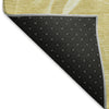 Piper Looms Mayfield Abstract AMF802 Gold Machine Washable Area Rug Backing Image