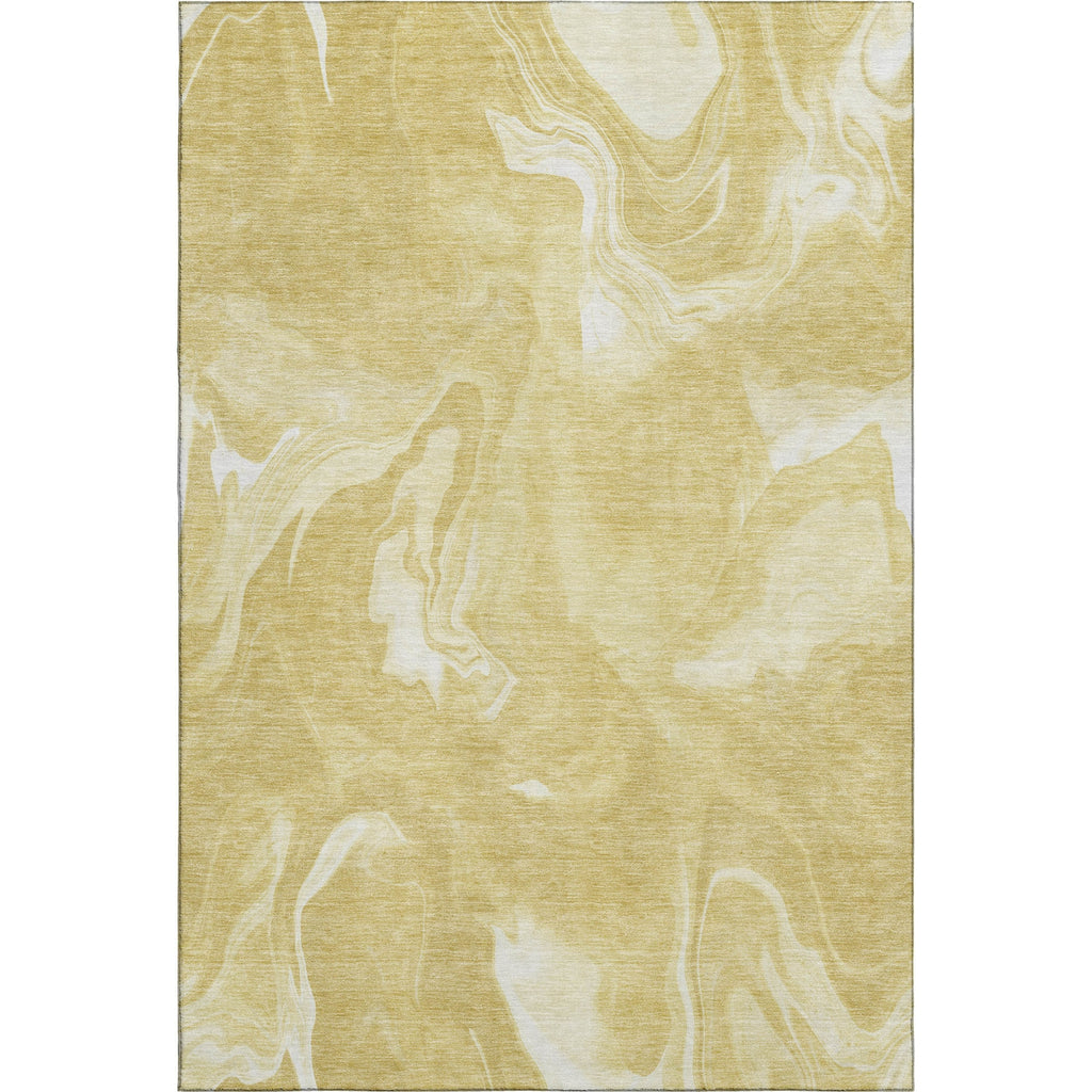 Piper Looms Mayfield Abstract AMF802 Gold Machine Washable Area Rug main image