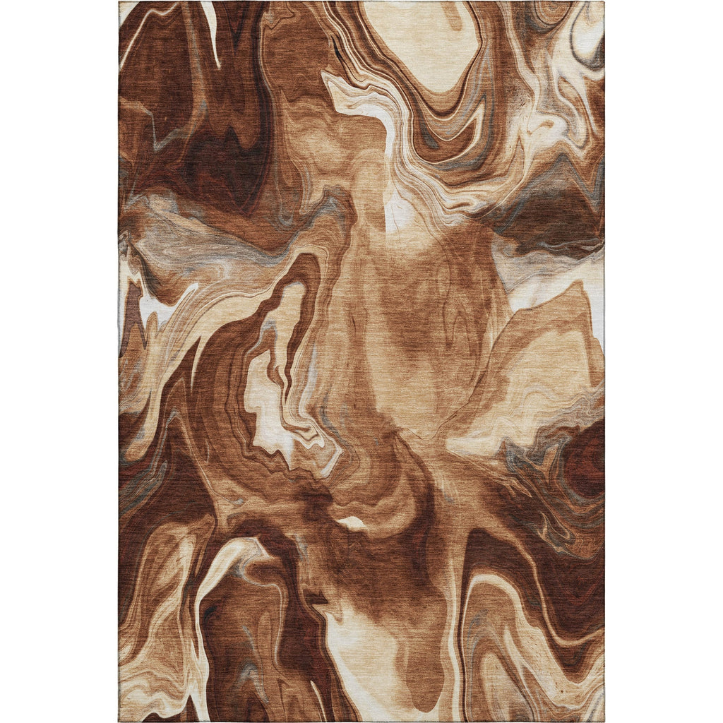 Piper Looms Mayfield Abstract AMF802 Paprika Machine Washable Area Rug main image