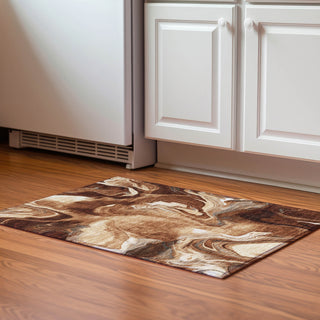 Piper Looms Mayfield Abstract AMF802 Paprika Machine Washable Area Rug Scatter Lifestyle Image Feature