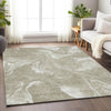 Piper Looms Mayfield Abstract AMF802 Taupe Machine Washable Area Rug Lifestyle Image Feature