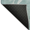 Piper Looms Mayfield Abstract AMF802 Teal Machine Washable Area Rug Backing Image