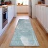 Piper Looms Mayfield Abstract AMF802 Teal Machine Washable Area Rug Runner Lifestyle Image Feature