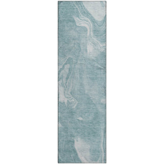 Piper Looms Mayfield Abstract AMF802 Teal Machine Washable Area Rug Runner Main Image