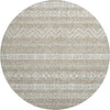 Piper Looms Mayfield Southwest AMF803 Beige Machine Washable Area Rug Round Main Image