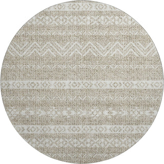 Piper Looms Mayfield Southwest AMF803 Beige Machine Washable Area Rug Round Main Image