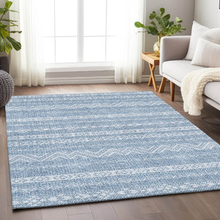 Piper Looms Mayfield Southwest AMF803 Blue Machine Washable Area Rug Lifestyle Image Feature