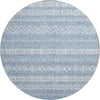 Piper Looms Mayfield Southwest AMF803 Blue Machine Washable Area Rug Round Main Image