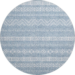 Piper Looms Mayfield Southwest AMF803 Blue Machine Washable Area Rug Round Main Image