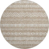 Piper Looms Mayfield Southwest AMF803 Brown Machine Washable Area Rug Round Main Image