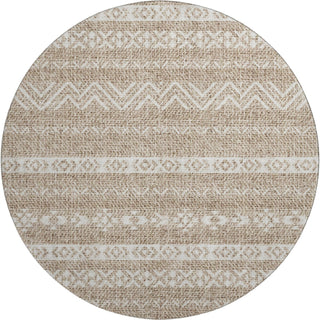 Piper Looms Mayfield Southwest AMF803 Brown Machine Washable Area Rug Round Main Image