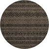 Piper Looms Mayfield Southwest AMF803 Chocolate Machine Washable Area Rug Round Main Image