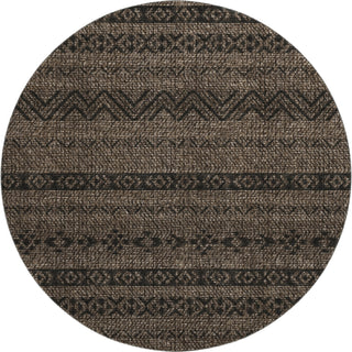 Piper Looms Mayfield Southwest AMF803 Chocolate Machine Washable Area Rug Round Main Image