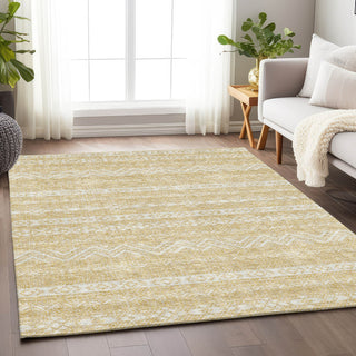 Piper Looms Mayfield Southwest AMF803 Gold Machine Washable Area Rug Lifestyle Image Feature
