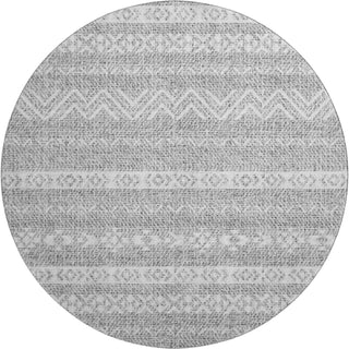 Piper Looms Mayfield Southwest AMF803 Gray Machine Washable Area Rug Round Main Image
