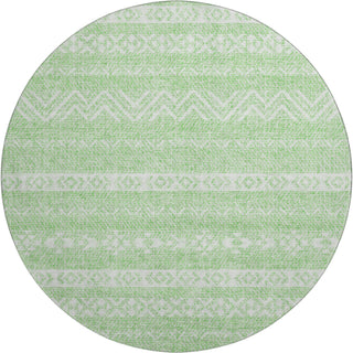 Piper Looms Mayfield Southwest AMF803 Lime Machine Washable Area Rug Round Main Image