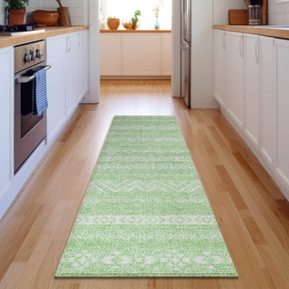 Piper Looms Mayfield Southwest AMF803 Lime Machine Washable Area Rug Runner Lifestyle Image Feature