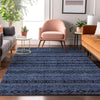 Piper Looms Mayfield Southwest AMF803 Navy Machine Washable Area Rug Lifestyle Image Feature