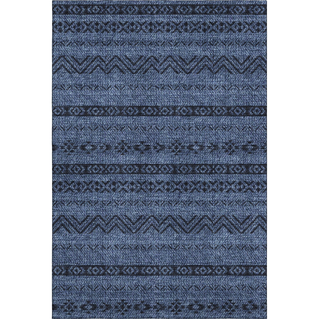 Piper Looms Mayfield Southwest AMF803 Navy Machine Washable Area Rug main image