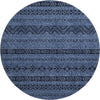 Piper Looms Mayfield Southwest AMF803 Navy Machine Washable Area Rug Round Main Image