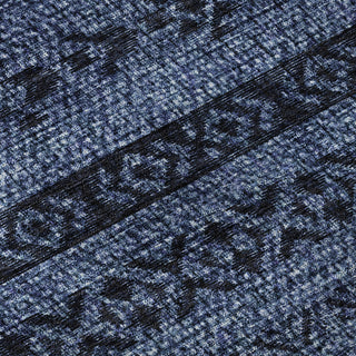 Piper Looms Mayfield Southwest AMF803 Navy Machine Washable Area Rug Swatch Image