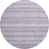 Piper Looms Mayfield Southwest AMF803 Purple Machine Washable Area Rug Round Main Image