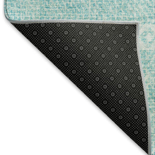 Piper Looms Mayfield Southwest AMF803 Teal Machine Washable Area Rug Backing Image