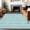 Piper Looms Mayfield Southwest AMF803 Teal Machine Washable Area Rug Lifestyle Image Feature
