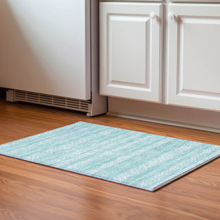 Piper Looms Mayfield Southwest AMF803 Teal Machine Washable Area Rug Scatter Lifestyle Image Feature