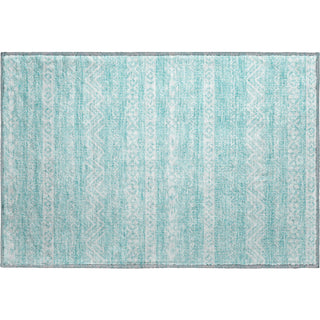 Piper Looms Mayfield Southwest AMF803 Teal Machine Washable Area Rug Scatter Main Image
