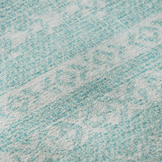 Piper Looms Mayfield Southwest AMF803 Teal Machine Washable Area Rug Swatch Image