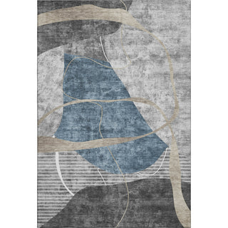 Piper Looms Mayfield Modern AMF804 Blue Machine Washable Area Rug main image