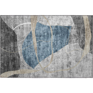 Piper Looms Mayfield Modern AMF804 Blue Machine Washable Area Rug Scatter Main Image