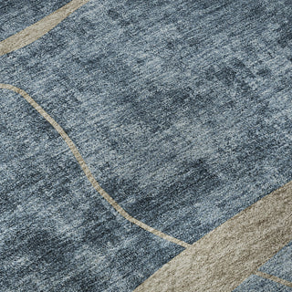 Piper Looms Mayfield Modern AMF804 Blue Machine Washable Area Rug Swatch Image