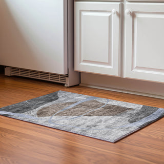 Piper Looms Mayfield Modern AMF804 Chocolate Machine Washable Area Rug Scatter Lifestyle Image Feature