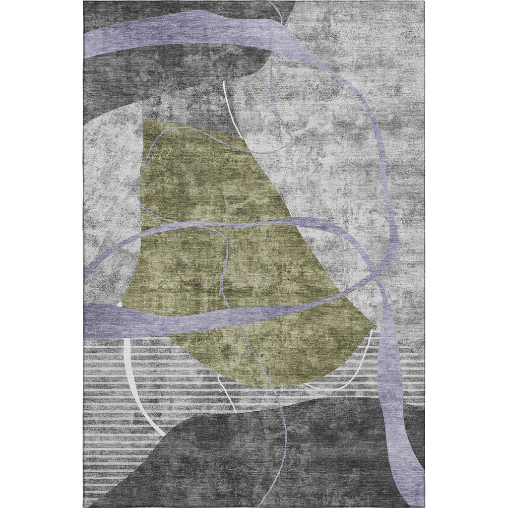 Piper Looms Mayfield Modern AMF804 Olive Machine Washable Area Rug main image