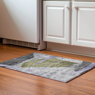 Piper Looms Mayfield Modern AMF804 Olive Machine Washable Area Rug Scatter Lifestyle Image Feature