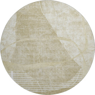 Piper Looms Mayfield Modern AMF805 Beige Machine Washable Area Rug Round Main Image