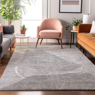 Piper Looms Mayfield Modern AMF805 Gray Machine Washable Area Rug Lifestyle Image Feature